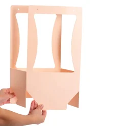 Flower Carry Box Pack 10 Pink (22x11.5x35.5cm)