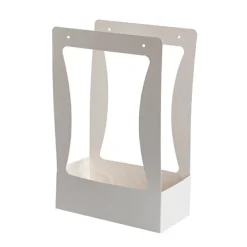 Flower Carry Box Pack 10 White (22x11.5x35.5cm)