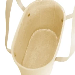 Flower Carry Paper Rope Basket & Liner Natural (18x9x13cmH)