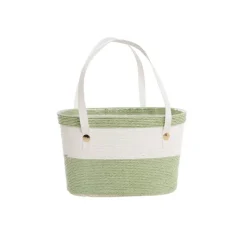 Flower Carry Paper Rope Basket Liner White Sage (18x9x13cmH)