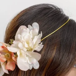 Flower Crown Frame Metal Hoop Adjustable Gold (21cmD)