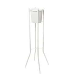 Flower Display Stand Single Bucket 91cmH White