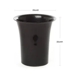 Flower Display Vase 3.5L Black (20cmDx22cmH)