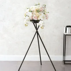 Flower Easel Tripod Large Black (30cmDx110cmH) Flat Pack