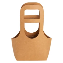 Flower Gift Carry Bag Large Kraft Brown Pack 5 (22x10x40Hcm)