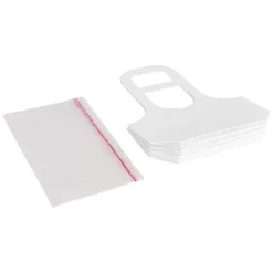 Flower Gift Carry Bag Small White Pack 5 (17x7x32Hcm)