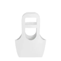 Flower Gift Carry Bag Small White Pack 5 (17x7x32Hcm)