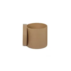 Flower Gift Hat Box Round Kraft Brown (15cmWx13.5cmH)
