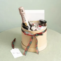 Flower Gift Hat Box Round Kraft Brown (15cmWx13.5cmH)