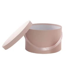 Flower Hat Box Grande Round Blush Pink Set 3 (25Dx15cmH)