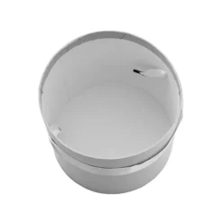 Flower Hat Box Petite Round White Set 3 (17Dx13.5cmH)