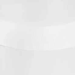 Flower Hat Box Tall Round White Set 3 (24.5Dx30cmH)