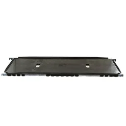 Flower Trolley Single Plastic Shelf Black (130X56cm)