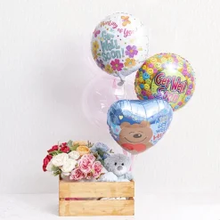 Foil Balloon 17" (42.5cm Dia) Get Well Soon Thinking of You