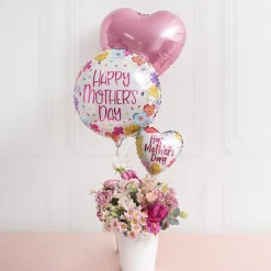 Foil Balloon 18" (45cm) Heart Shape Solid Dusty Pink