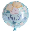 Foil Balloon 18" (45cmD) Baby Boy Teddy Bear Blue