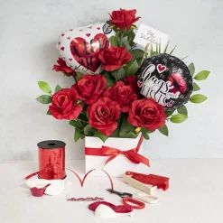 Foil Balloon 9" (22.5cmD) Pack 10 I Love You Arrow White