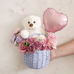 Foil Balloon 9" (22.5cmD) Pack 10 Love Heart Pastel Pink