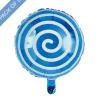 Foil Balloon 18" (45cmD) Pack 5 Round Lollipop Baby Blue