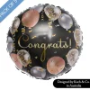 Foil Balloon 18" (45cmD) Pack5 Congrats Celebration Confetti