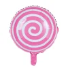 Foil Balloon 18" (45cmD) Round Lollipop Pink