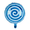 Foil Balloon 18" (45cmD) Round Lollipop Blue