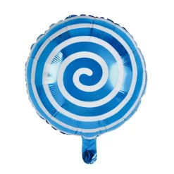 Foil Balloon 18" (45cmD) Round Lollipop Blue