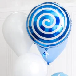 Foil Balloon 18" (45cmD) Round Lollipop Blue
