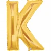 Foil Balloon 40" (101.6cmH) Letter 'K' Gold