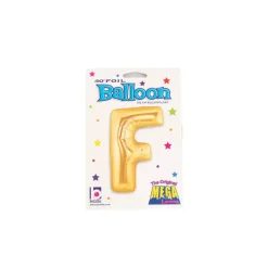 Foil Balloon 40" (101.6cmH) Letter 'F' Gold