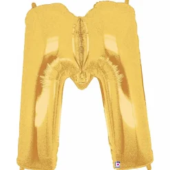Foil Balloon 40" (101.6cmH) Letter 'M' Gold
