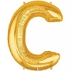 Foil Balloon 40" (101.6cmH) Letter 'C' Gold