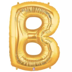 Foil Balloon 40" (101.6cmH) Letter 'B' Gold