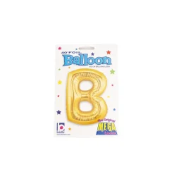 Foil Balloon 40" (101.6cmH) Letter 'B' Gold