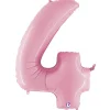 Foil Balloon 40" (101.6cmH) Number '4' Pastel Pink