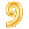 Foil Balloon 40" (101.6cmH) Number '9' Gold