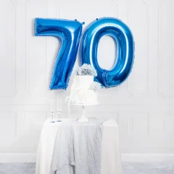 Foil Balloon 40" (101.6cmH) Number '0' Blue
