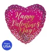 Foil Balloon 17" Happy Valentine's Day Heart Hot Pink
