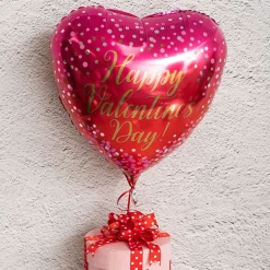 Foil Balloon 17" Happy Valentine's Day Heart Hot Pink