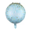 Foil Balloon 18" It's a Boy Confetti Baby Blue (45cmD)