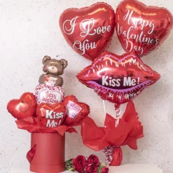 Foil Balloon 23" Red Lip Kiss Me (58x51cm)