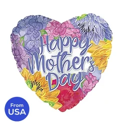 Foil Balloon 17"(42.5cm Dia) Happy Mother's Day Lavender