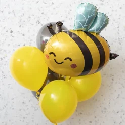 Foil Balloon Happy Bee Yellow (54Lx50cmH)