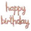 Foil Balloon Happy Birthday Rose Gold (45x85cm & 45x124cm)