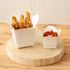 Food Pail 225gm (8oz) Takeaway Container White (62x46x66mmH)