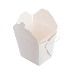 Food Pail Wire Handle 900gm Takeaway White (89x69x110mmH)