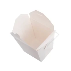 Food Pail Wire Handle 900gm Takeaway White (89x69x110mmH)