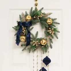 Forest Christmas Pine Wreath Deep Green (45cmD)