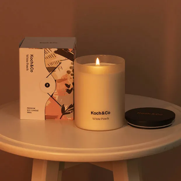Fragrance Soy Candle White Peach (8x10.5cmH) 350g