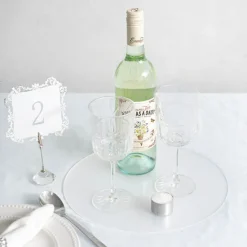 Frosted Acrylic Plates Pack 2 Clear (30cmDx0.03cmH)